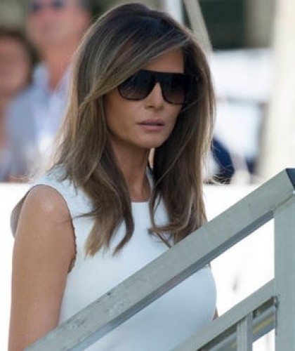 Melania Trump Slips Into Sexy White Dress At Us Women’s Open Golf With Husband Donald